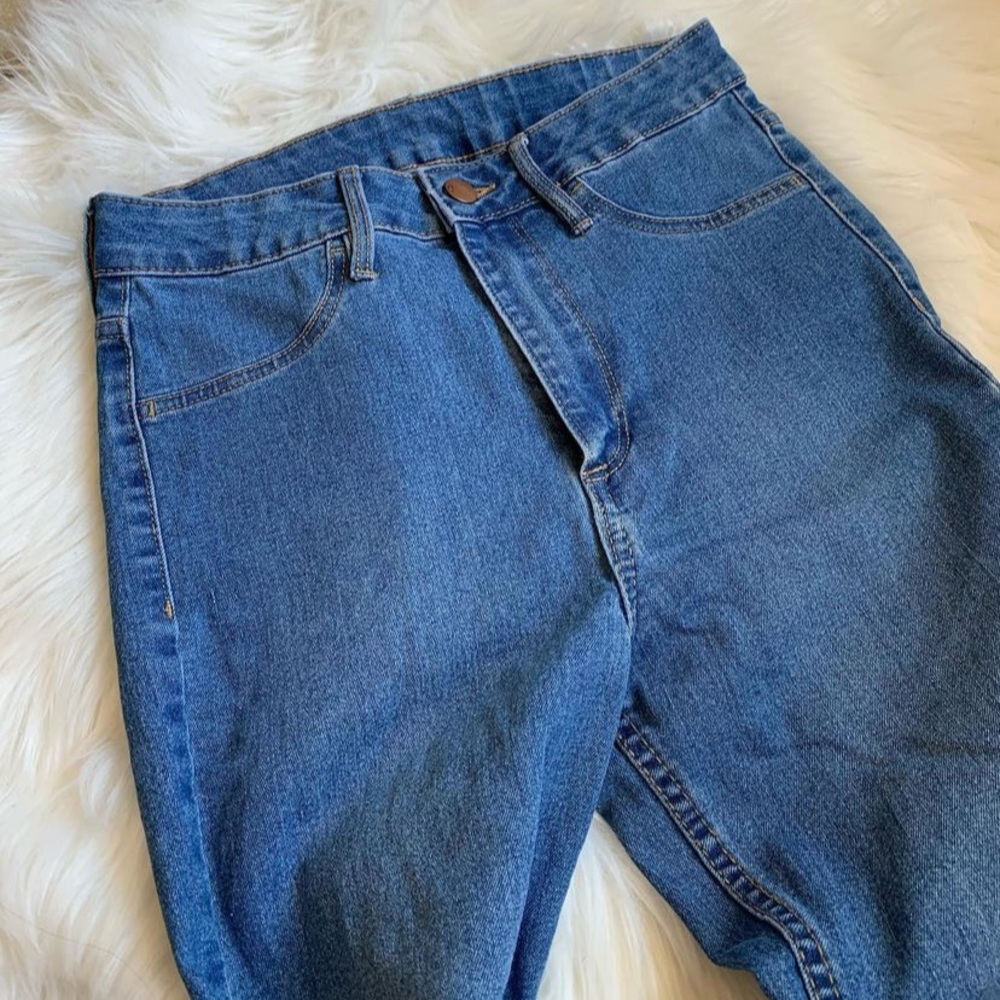 Blue mom jeans